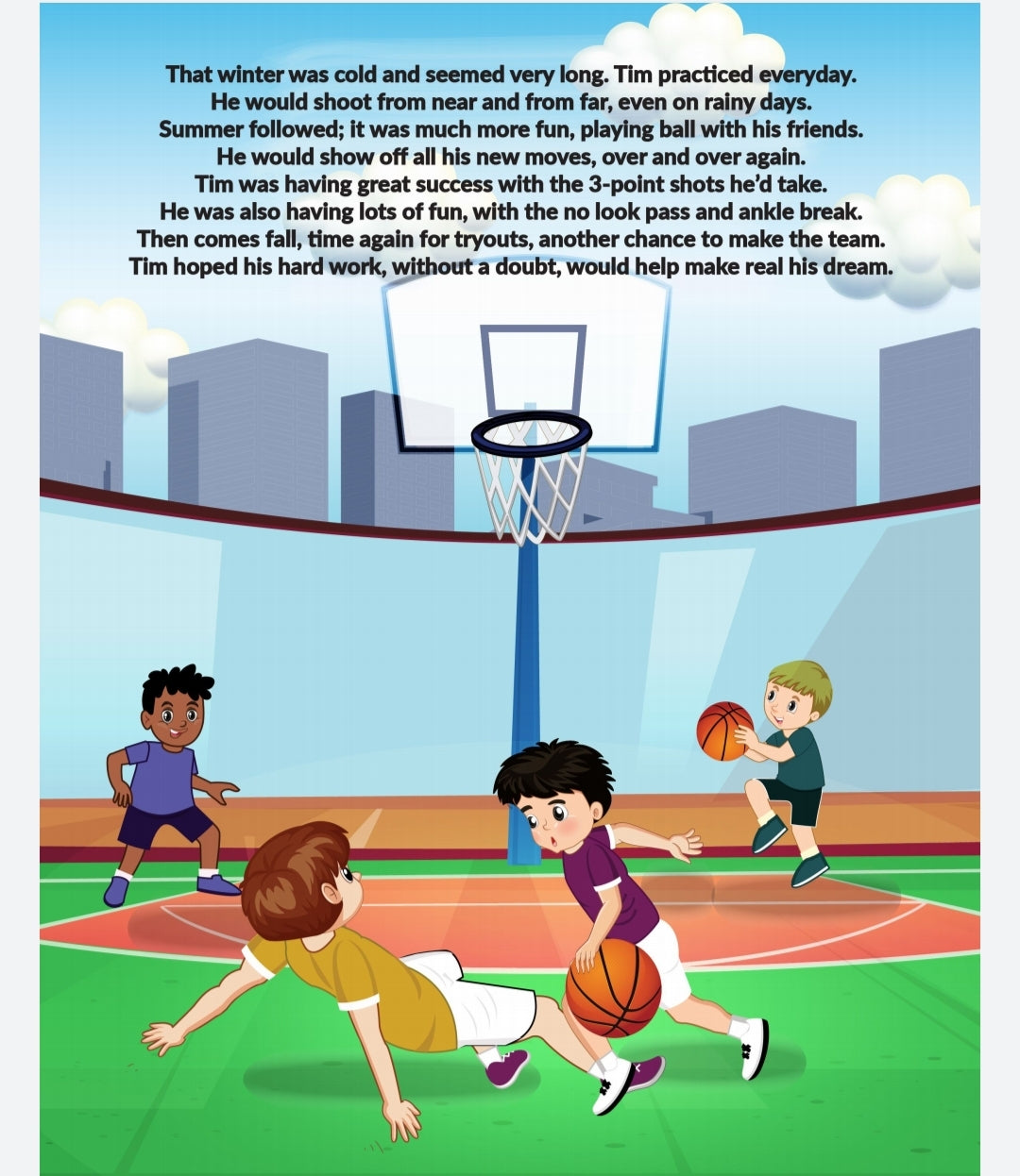 Not too small to ball- Children's book